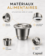 Capsule Réutilisable en Inox — Compatible Nespresso® | Cápsul