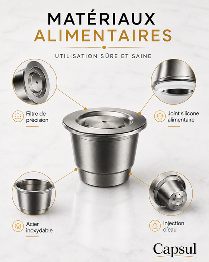 Capsule Réutilisable Nespresso — Inox  | Cápsul®