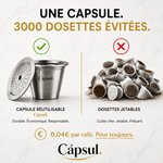 Capsule Réutilisable en Inox — Compatible Nespresso® | Cápsul