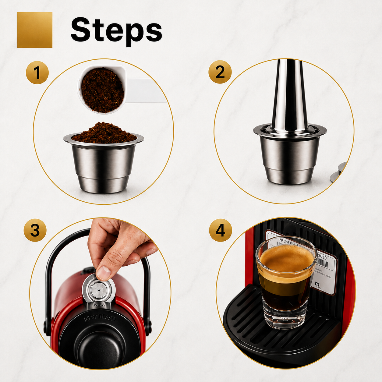 Capsule Réutilisable Nespresso — Inox  | Cápsul®