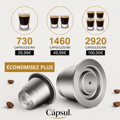 Capsule Réutilisable Nespresso — Inox  | Cápsul®